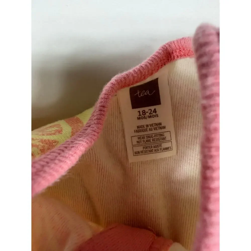 Tea Collection Citrus Print Short Sleeve Pajama Romper 18–24 Months